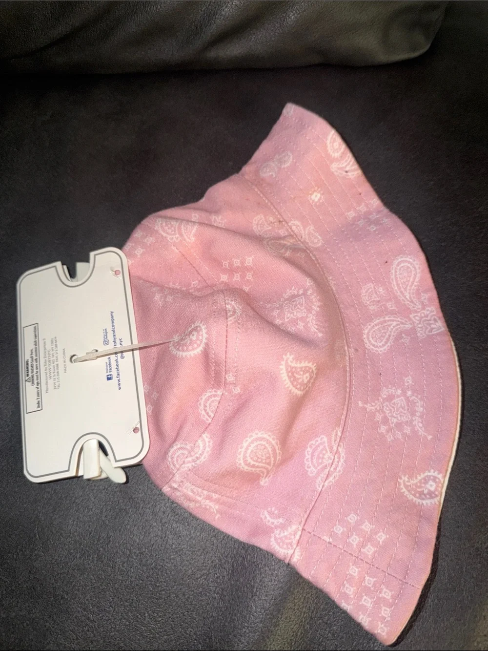 Toby girls new glasses and Pink Paisley Kids Bucket Hat combo